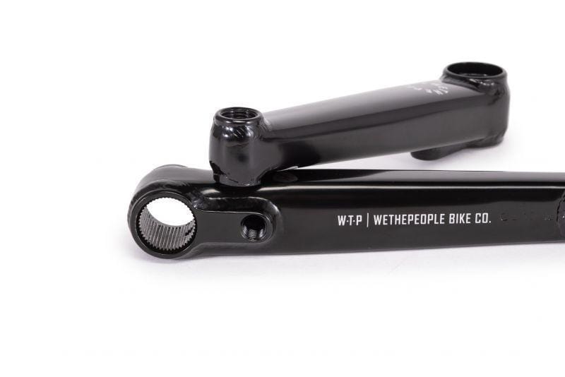 We The People Logic Cranks with Bottom Bracket Gloss Black