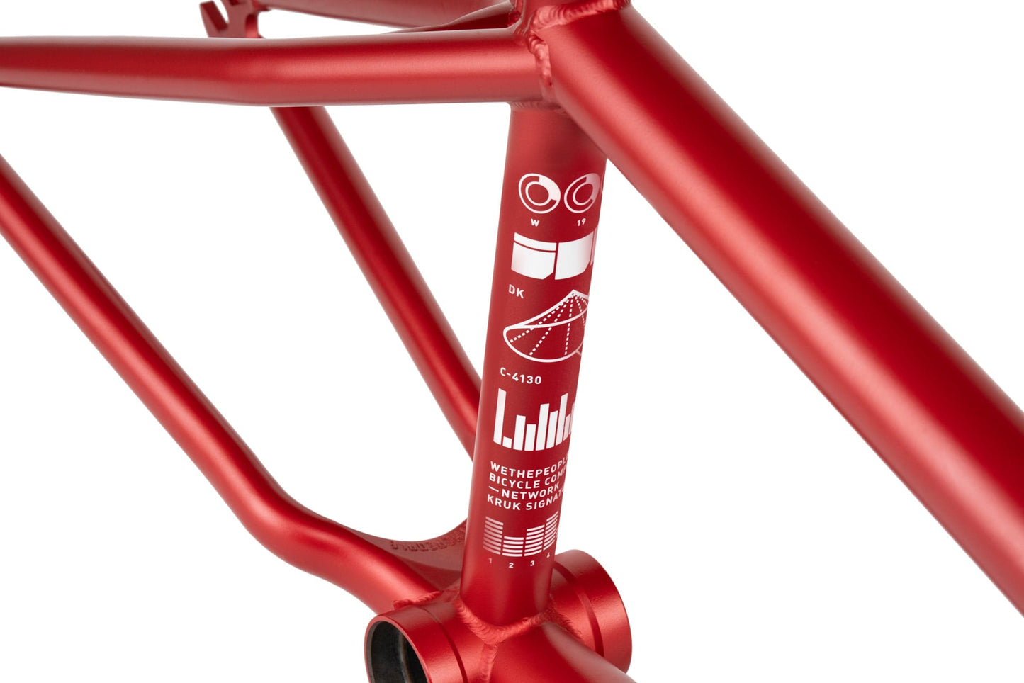 We The People BMX Parts We The People Network Dan Kruk Frame Matt Metallic Red