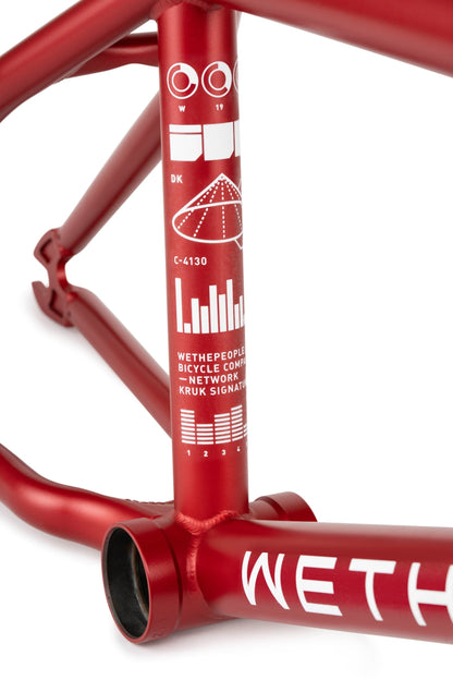 We The People BMX Parts We The People Network Dan Kruk Frame Matt Metallic Red