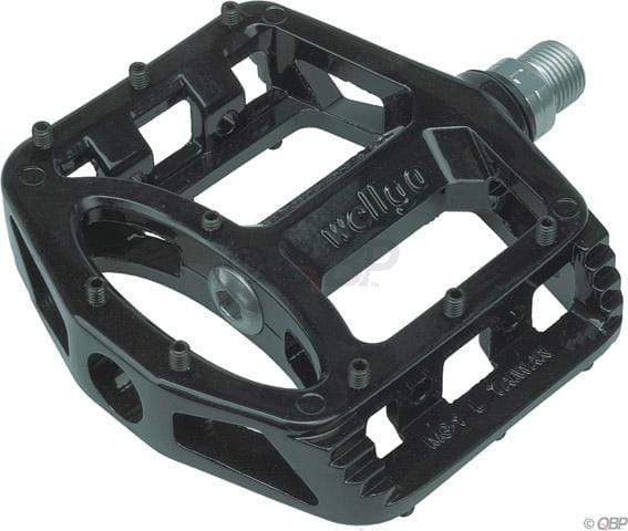 Wellgo BMX Parts Black Wellgo MG-1 Magnesium Cro-mo Sealed Platform Pedals